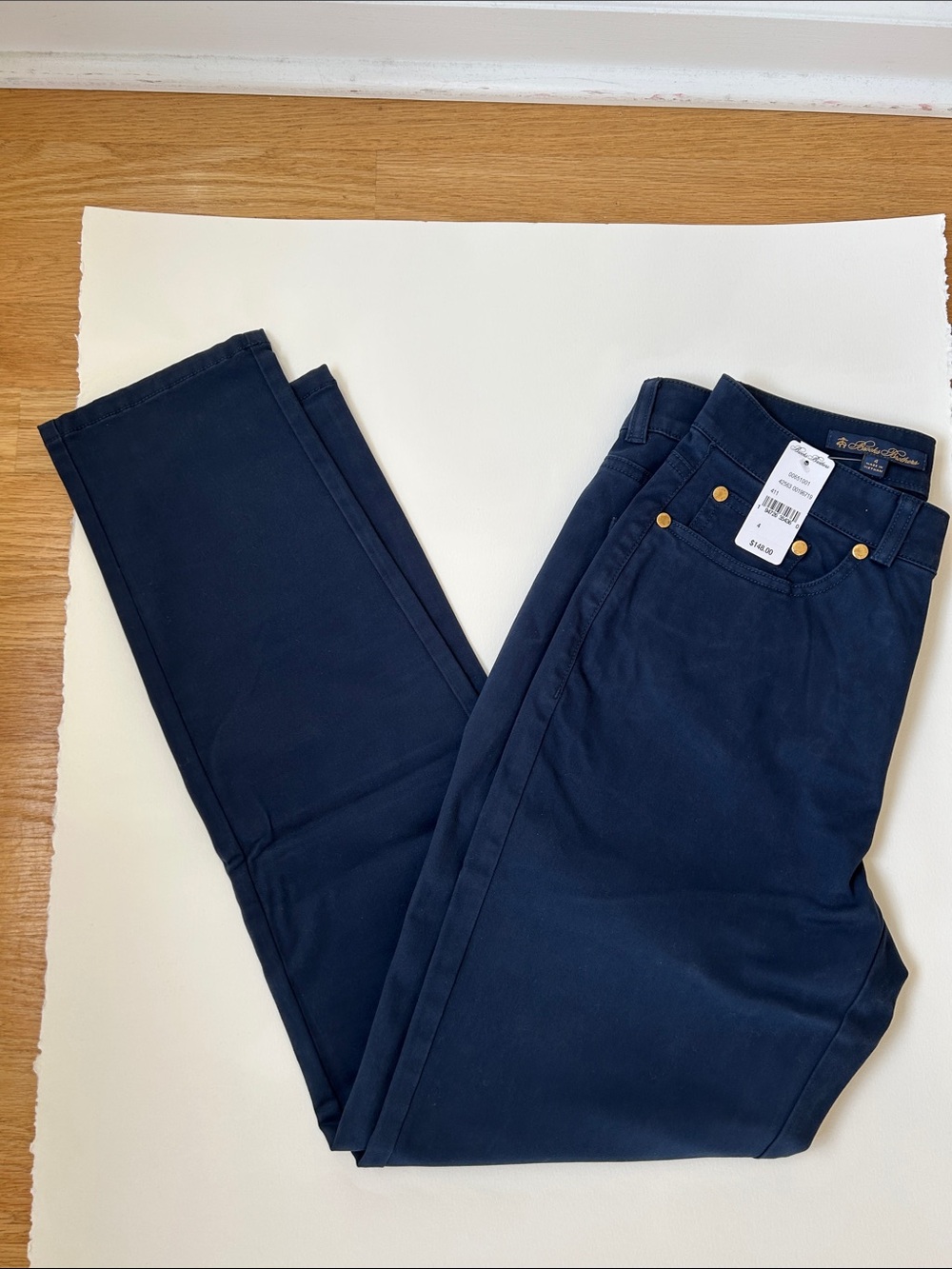 Brooks Brothers Navy Chino Ankle pants